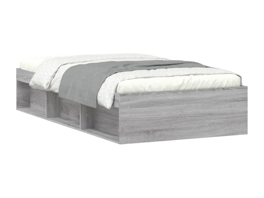 Bed Frame, 100 X 200 cm, Gray