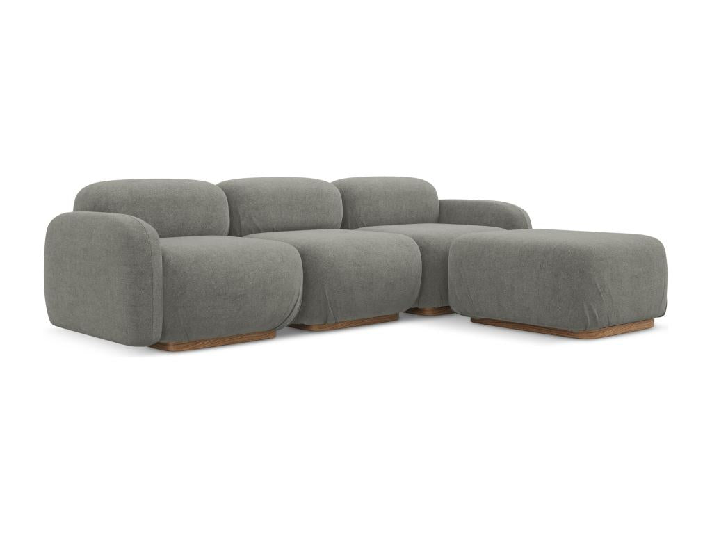 Fabric, Sectional Sofa, Gray
