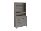 Solid Wood, Sideboard, Gray