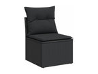Woven Resin, Outdoor Furniture Set, Black
