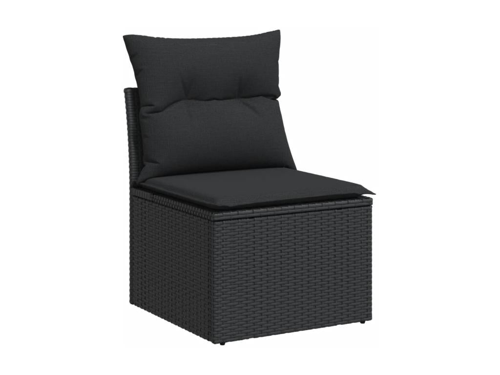 Woven Resin, Outdoor Furniture Set, Black