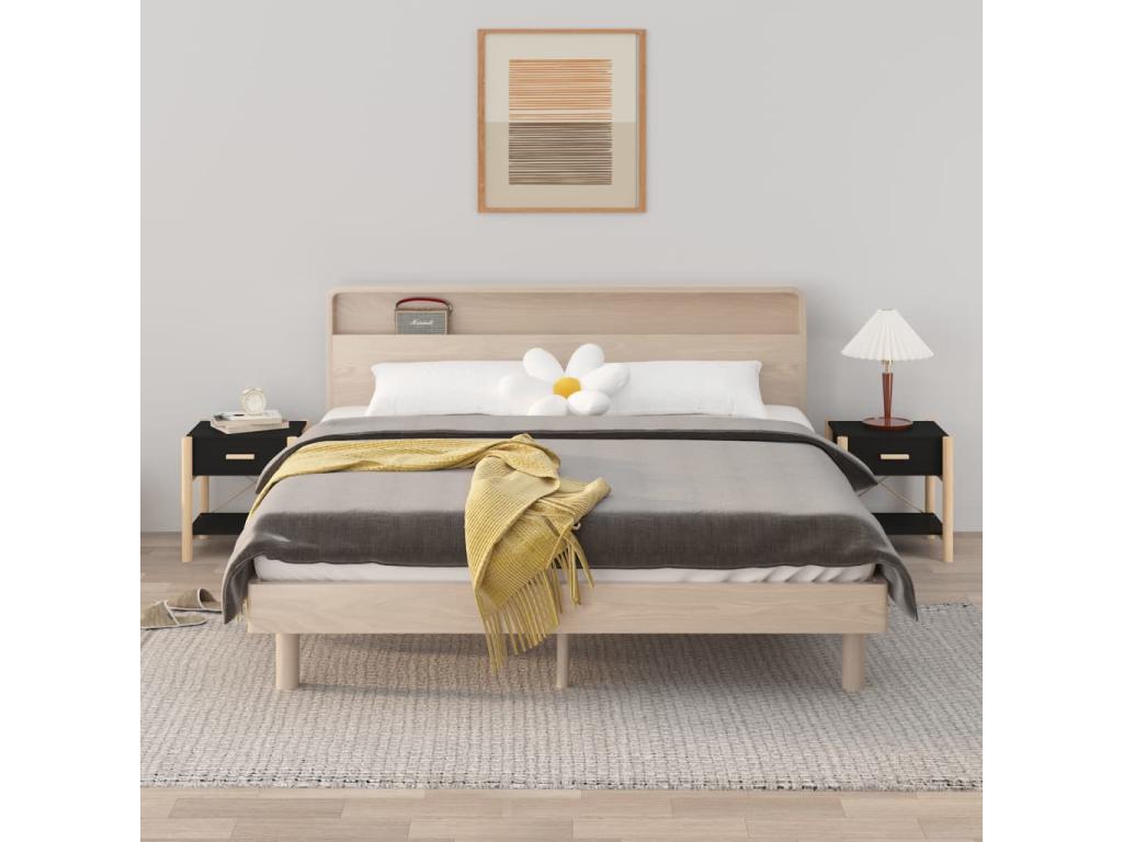 Nightstand, 42 X 38 X 45 cm, Black