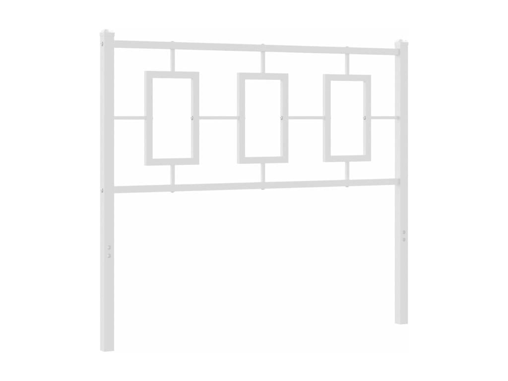 Metal, Headboard, White
