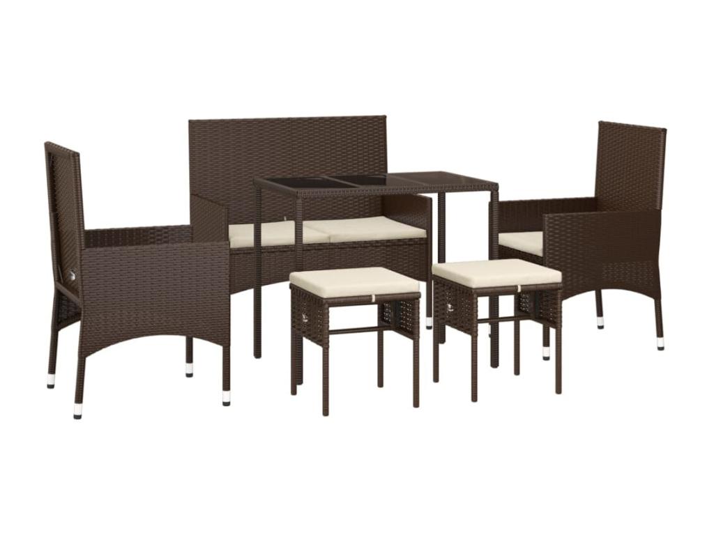Woven Resin, Outdoor Furniture Set, Brown