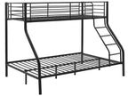 Metal, Bunk Bed, 210 X 148 X 168 cm, Black