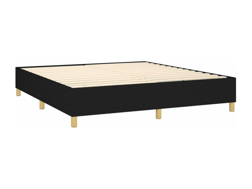 Fabric, Bed Base, 160 X 200 cm, Black
