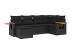 Woven Resin, Outdoor Furniture Set, Black