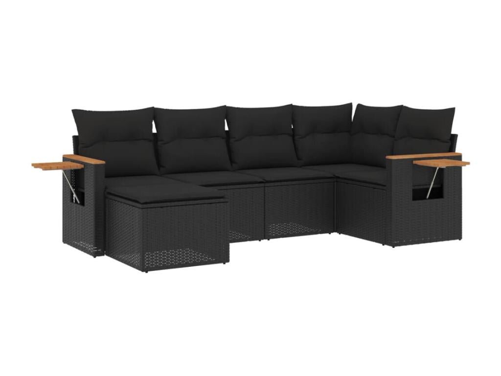 Woven Resin, Outdoor Furniture Set, Black