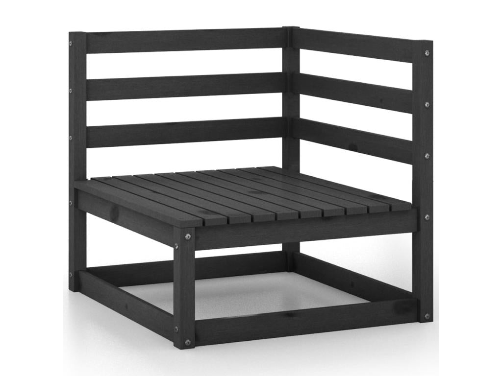 Pine Wood, Outdoor Furniture Set, Black