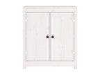Solid Wood, Sideboard, 70 X 35 X 80 cm, White