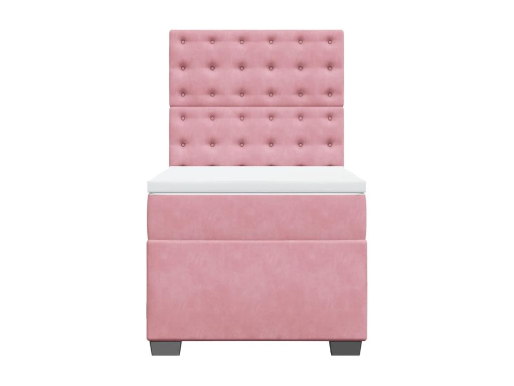 Velvet, Bed Base, 100 X 200 cm, Pink