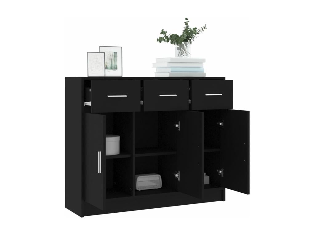 Sideboard, 91 X 28 X 75 cm, Black