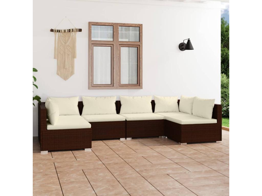 Woven Resin, Outdoor Furniture Set, Brown