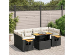 Woven Resin, Outdoor Furniture Set, Black