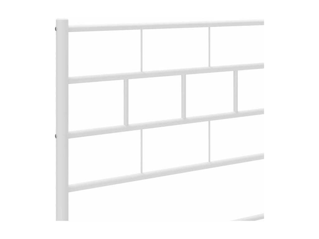 Metal, Bed Frame, 80 X 200 cm, White