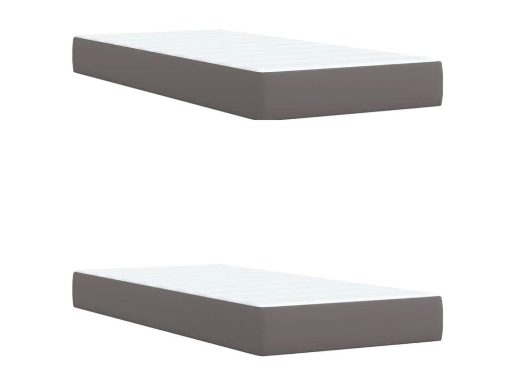 Faux Leather, Bed Base, 200 X 200 cm, Gray