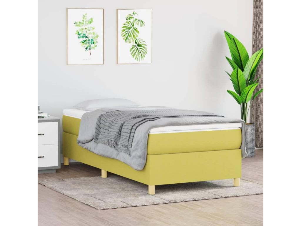 Fabric, Bed Base, 90 X 190 cm, Green