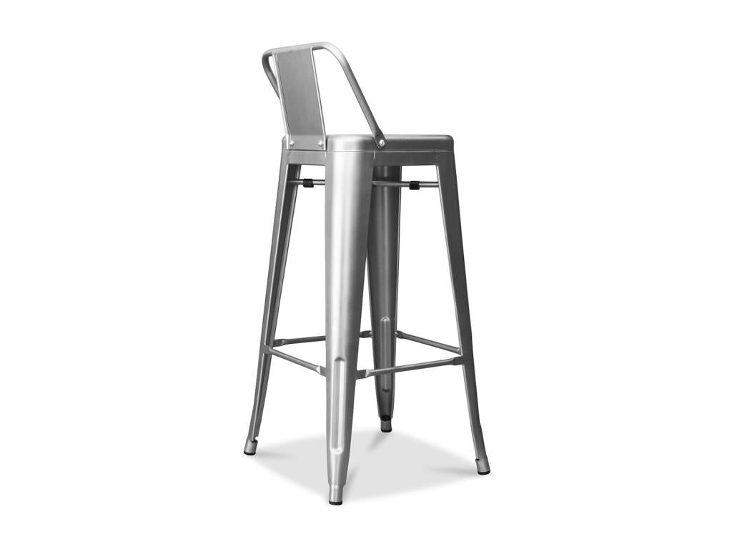 Steel, Stool, Gray