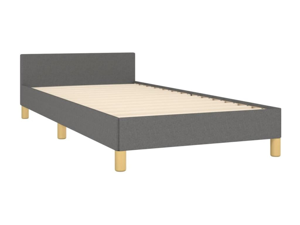 Fabric, Bed Frame, 90 X 200 cm, Gray