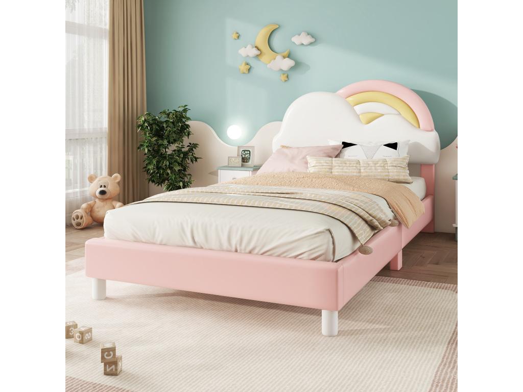 Bed Base, 90 X 200 cm, Pink