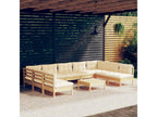 Pine Wood, Outdoor Furniture Set, Cream