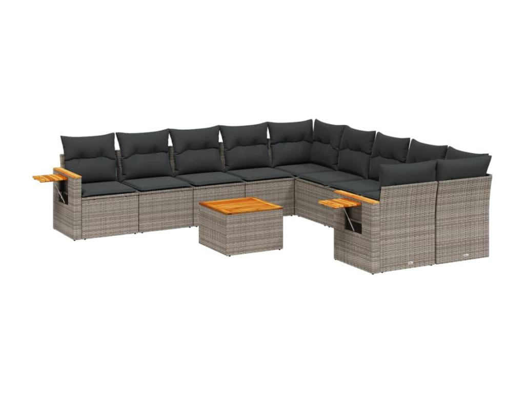 Woven Resin, Outdoor Furniture Set, Gray