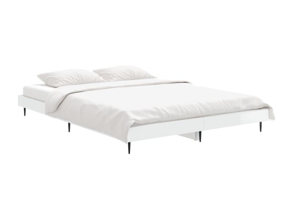 Bed Frame, 140 X 190 cm, White