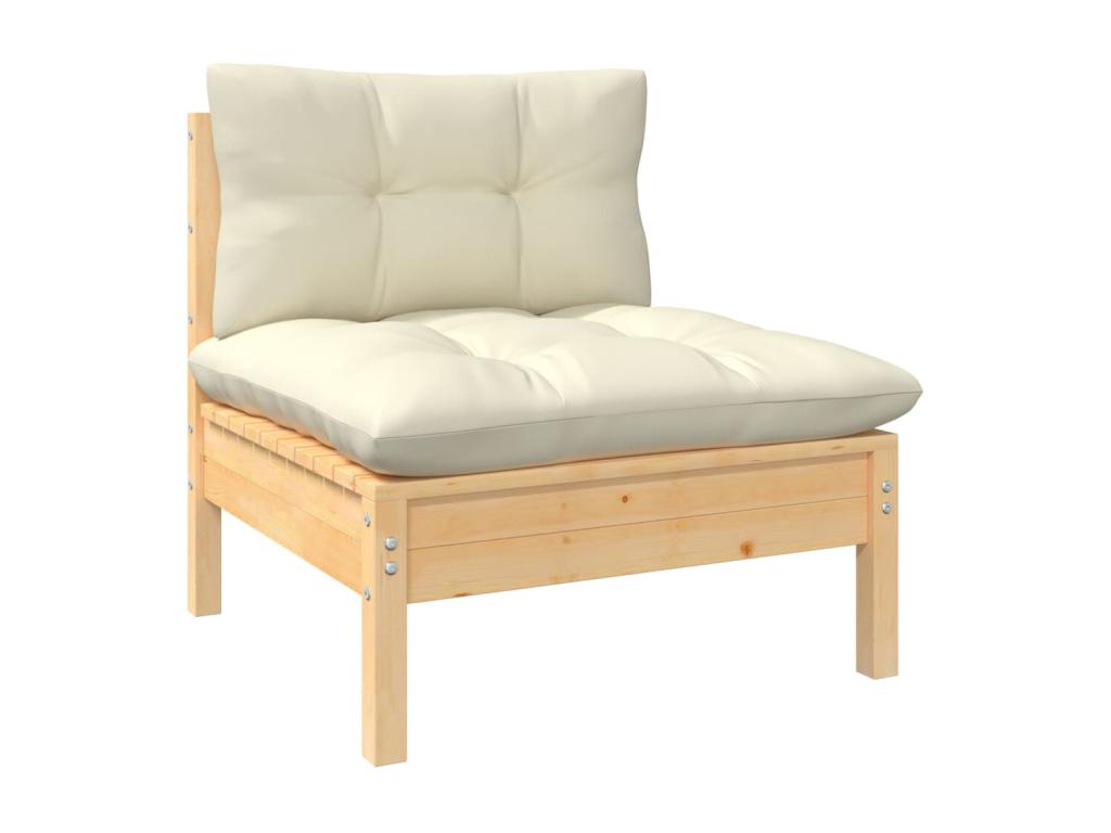 Pine Wood, Outdoor Furniture Set, Cream