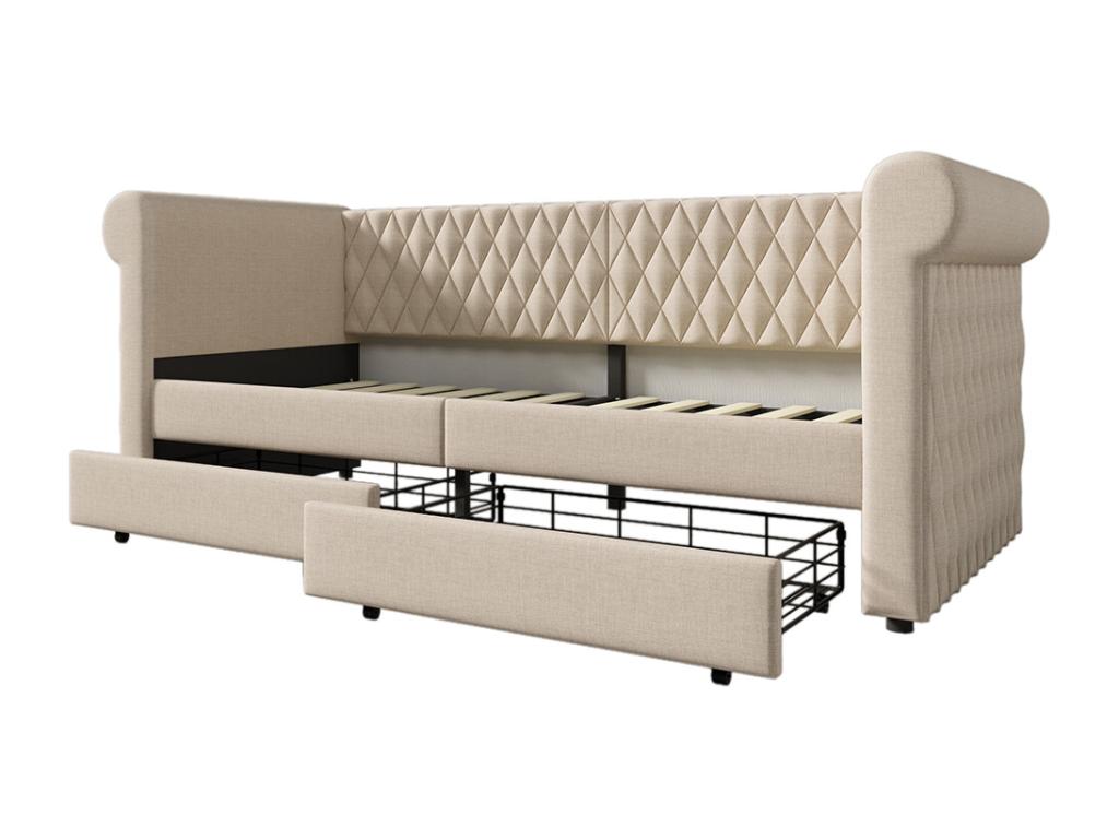 Bed Base, Beige