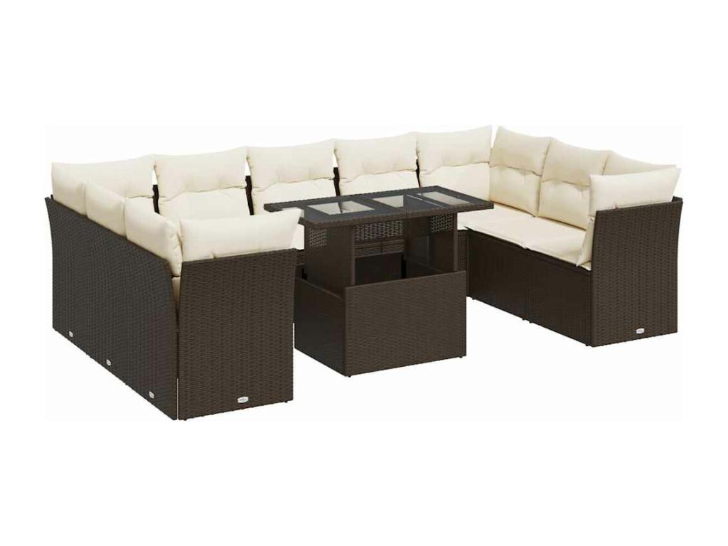 Woven Resin, Outdoor Furniture Set, Brown