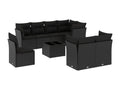 Woven Resin, Outdoor Furniture Set, Black