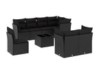 Woven Resin, Outdoor Furniture Set, Black