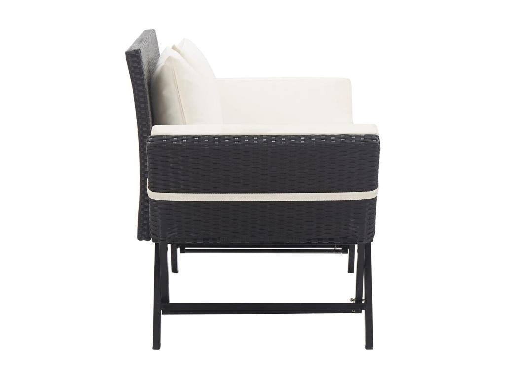 Bench, 130 X 70 X 80 cm, Black