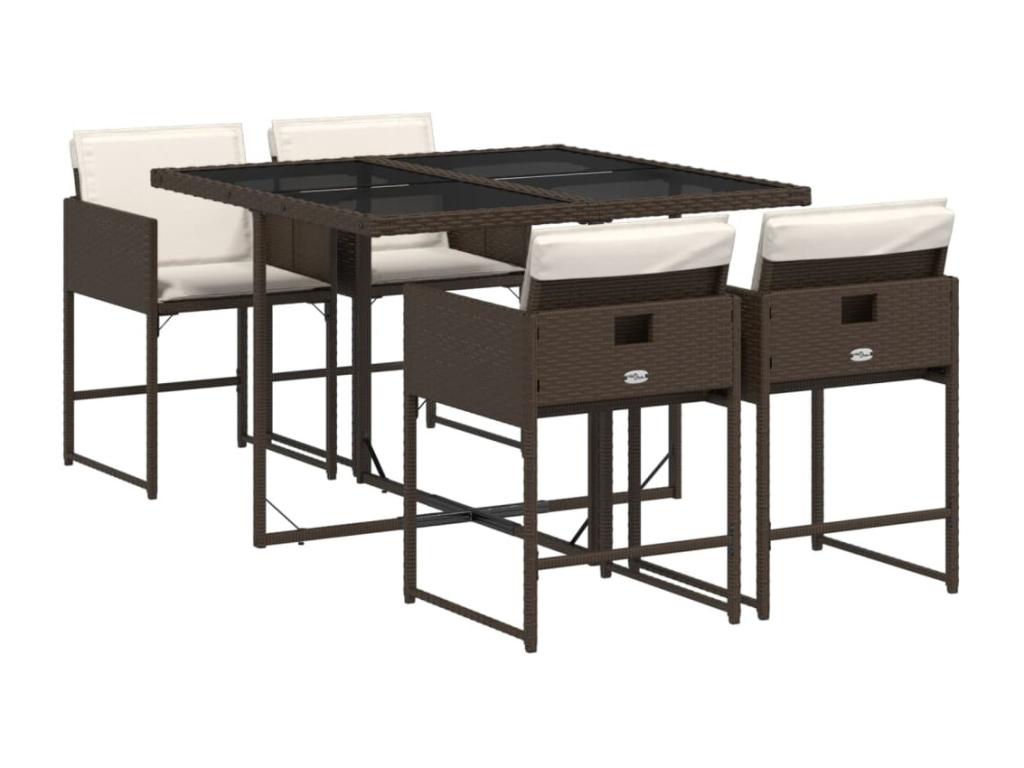 Woven Resin, Outdoor Furniture Set, Brown