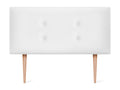 Faux Leather, Headboard, 110 X 105 cm, White