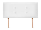 Faux Leather, Headboard, 110 X 105 cm, White