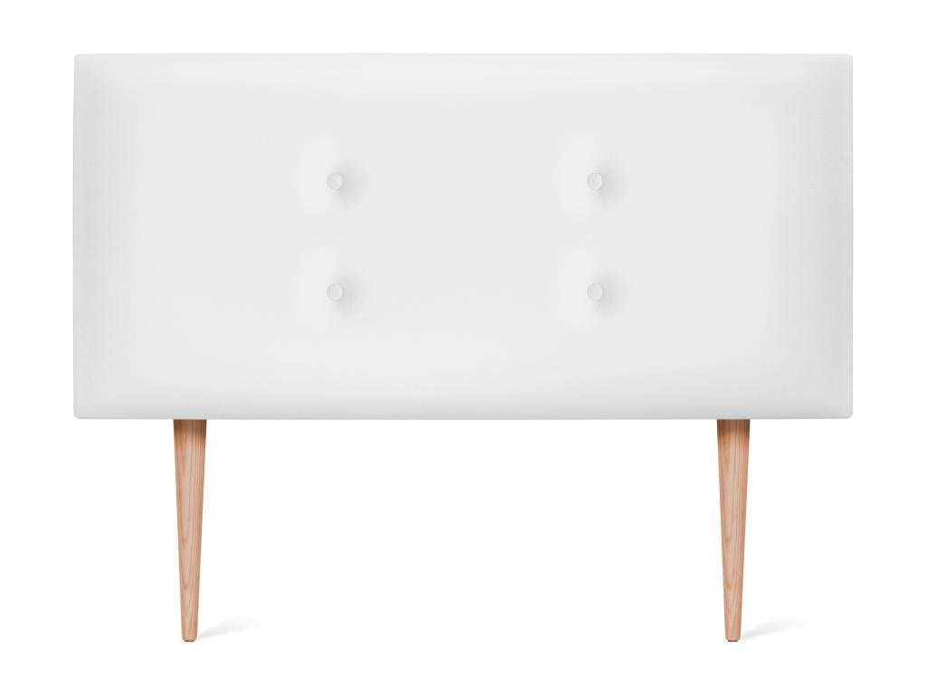 Faux Leather, Headboard, 110 X 105 cm, White