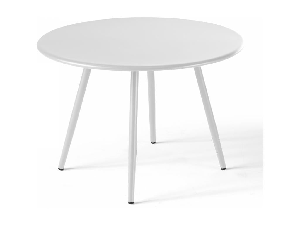 Metal, Coffee Table, White