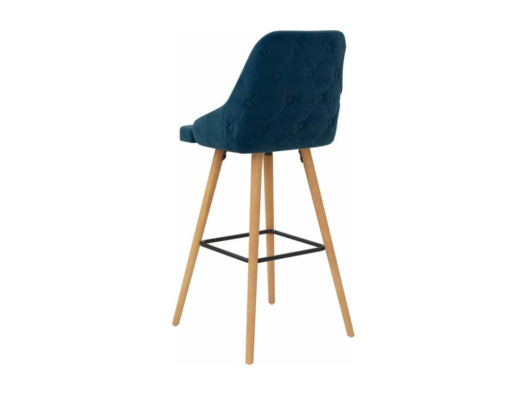 Velvet, Stool, Blue
