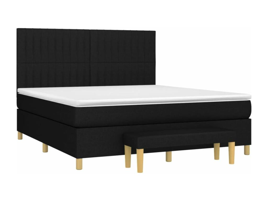 Fabric, Bed Base, 160 X 200 cm, Black