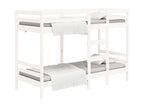 Pine Wood, Bunk Bed, 75 X 190 cm, White