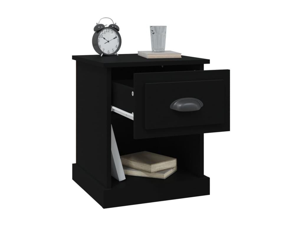 Nightstand, 39 X 39 X 47.5 cm, Black