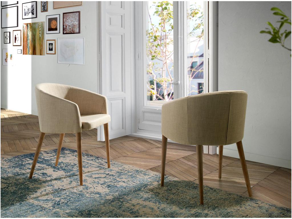 Walnut Wood, Armchair, Blue