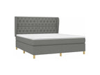 Fabric, Bed Base, White