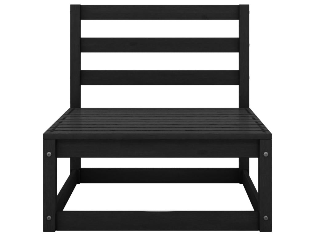 Pine Wood, Outdoor Furniture Set, Black