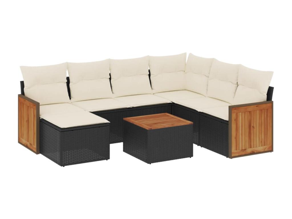 Woven Resin, Outdoor Furniture Set, Black