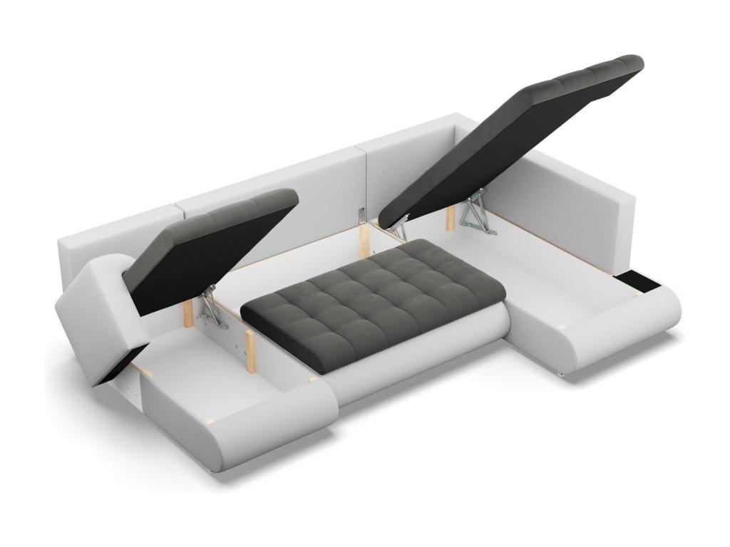 Sectional Sofa, Gray And Dark