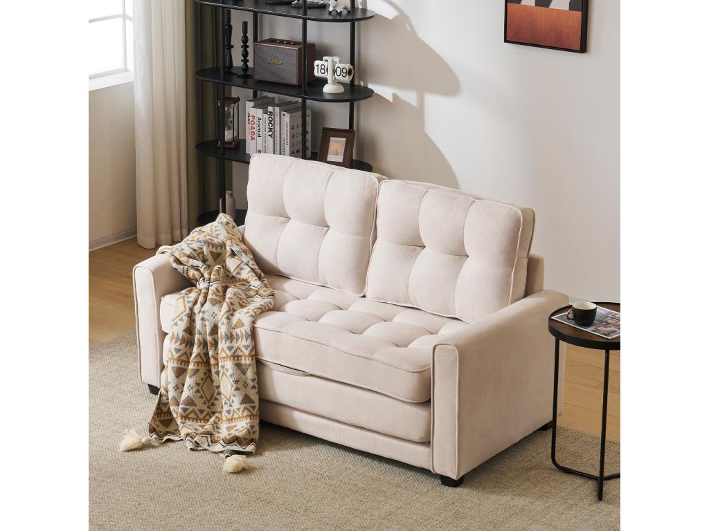 Fabric, Sofa, 151 X 205 X 86 cm, Beige