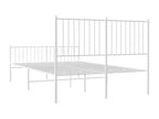Metal, Bed Frame, 140 X 200 cm, White