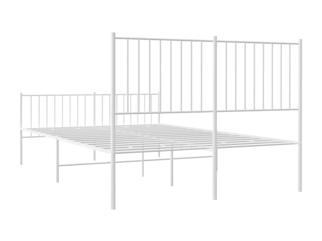 Metal, Bed Frame, 140 X 200 cm, White